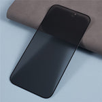 Til iPhone 16 Plus / 15 Plus Helklæbende Beskyttelsesglas Anti-Spion Hærdet Glas Skærmbeskyttelse med Anti-Støv Net