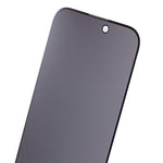 Til iPhone 16 Plus / 15 Plus Helklæbende Beskyttelsesglas Anti-Spion Hærdet Glas Skærmbeskyttelse med Anti-Støv Net