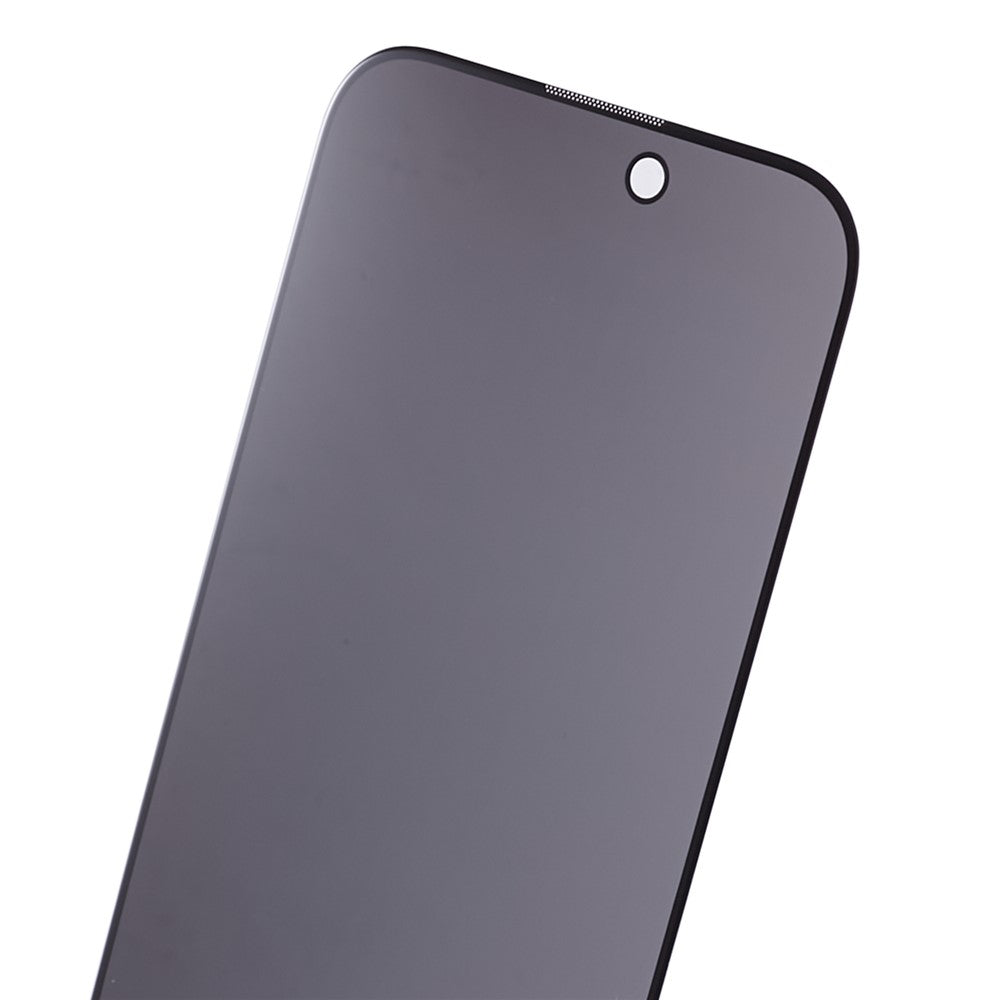Til iPhone 16 Plus / 15 Plus Helklæbende Beskyttelsesglas Anti-Spion Hærdet Glas Skærmbeskyttelse med Anti-Støv Net