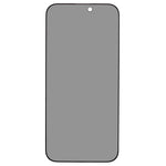 For iPhone 16 Matte Silk-Printing Tempered Glass Film 180-Degree Anti-Spy Screen Protector