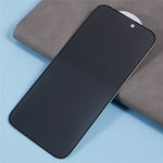 For iPhone 16 Matte Silk-Printing Tempered Glass Film 180-Degree Anti-Spy Screen Protector