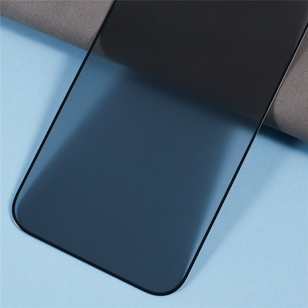For iPhone 16 Matte Silk-Printing Tempered Glass Film 180-Degree Anti-Spy Screen Protector