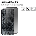 For iPhone 16 Plus Tempered Glass Screen Protector Anti-spy 2.5D Arc Edge Anti-explosion Film