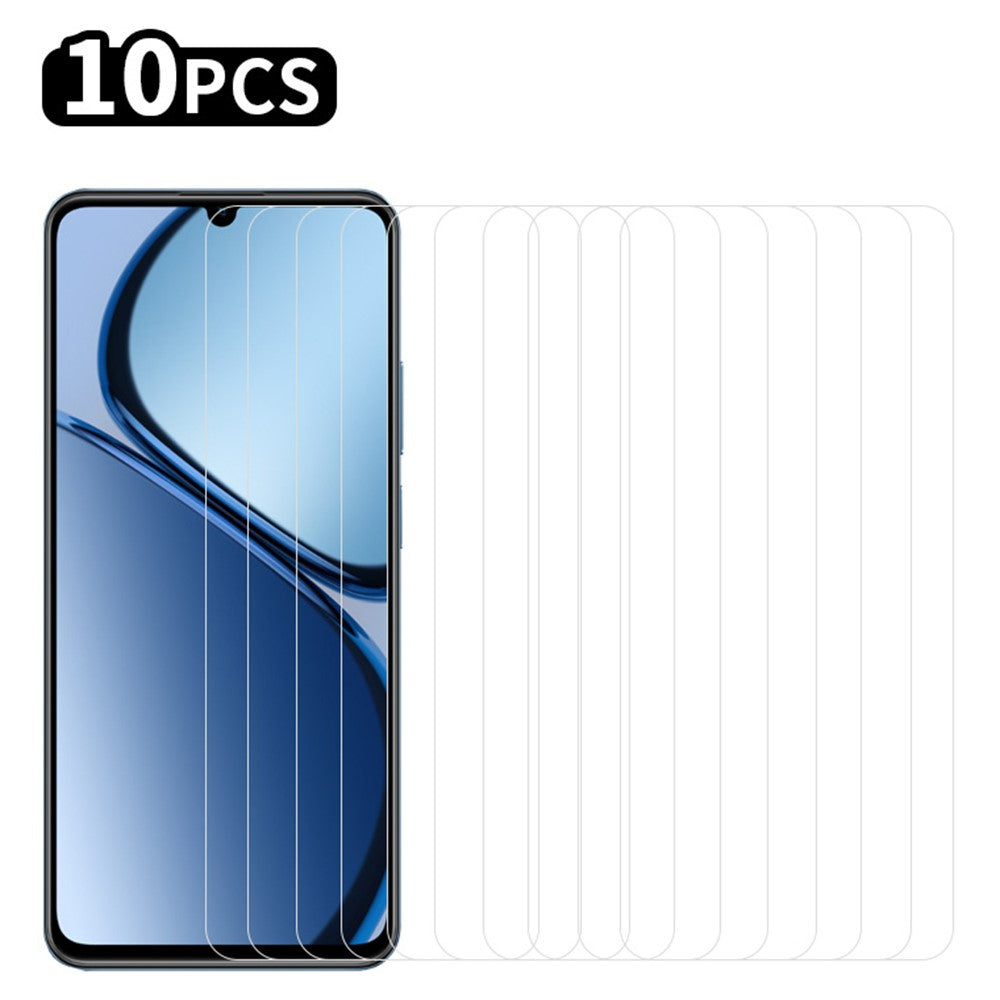 RURIHAI 10 stk. skærmbeskyttelse til Oppo A3 5G / Reno12 F 5G, 2.5D-film af høj aluminium-siliciumglas