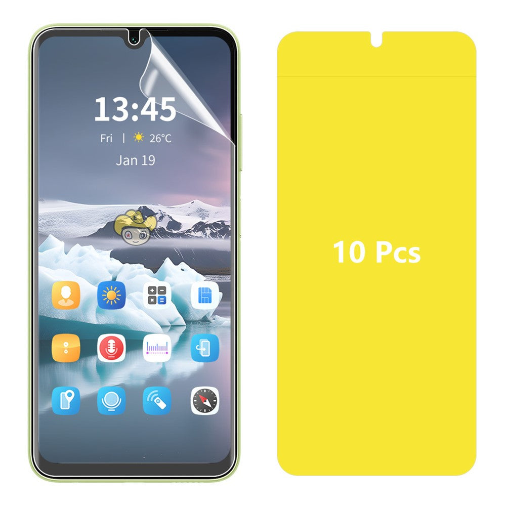 ENKAY HAT PRINCE 10 stk. selvreparerende hydrogel-film til Xiaomi Redmi 13R 5G / 13C 4G / 5G / Poco C65 4G / Poco M6 5G