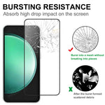 Til Samsung Galaxy S24 FE AGC Hærdet Glas med Sort Kant Full Glue Fuld Dækning Skærmbeskytter