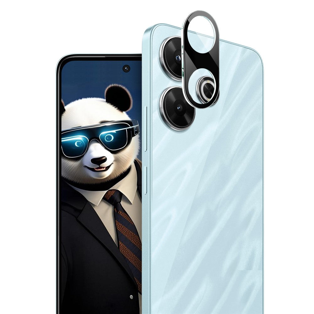 IMAK For Xiaomi Redmi 13 5G / 13 4G / Note 13R 5G / Poco M6 4G Camera Lens Protector+Acrylic Cap (Black Version)