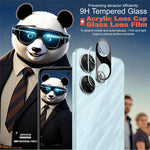 IMAK For Xiaomi Redmi 13 5G / 13 4G / Note 13R 5G / Poco M6 4G Camera Lens Protector+Acrylic Cap (Black Version)