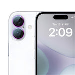 RURIHAI For iPhone 16 / 16 Plus Camera Lens Film Titanium Alloy Ring+Tempered Glass Lens Protector