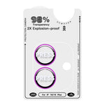 RURIHAI For iPhone 16 / 16 Plus Camera Lens Film Titanium Alloy Ring+Tempered Glass Lens Protector