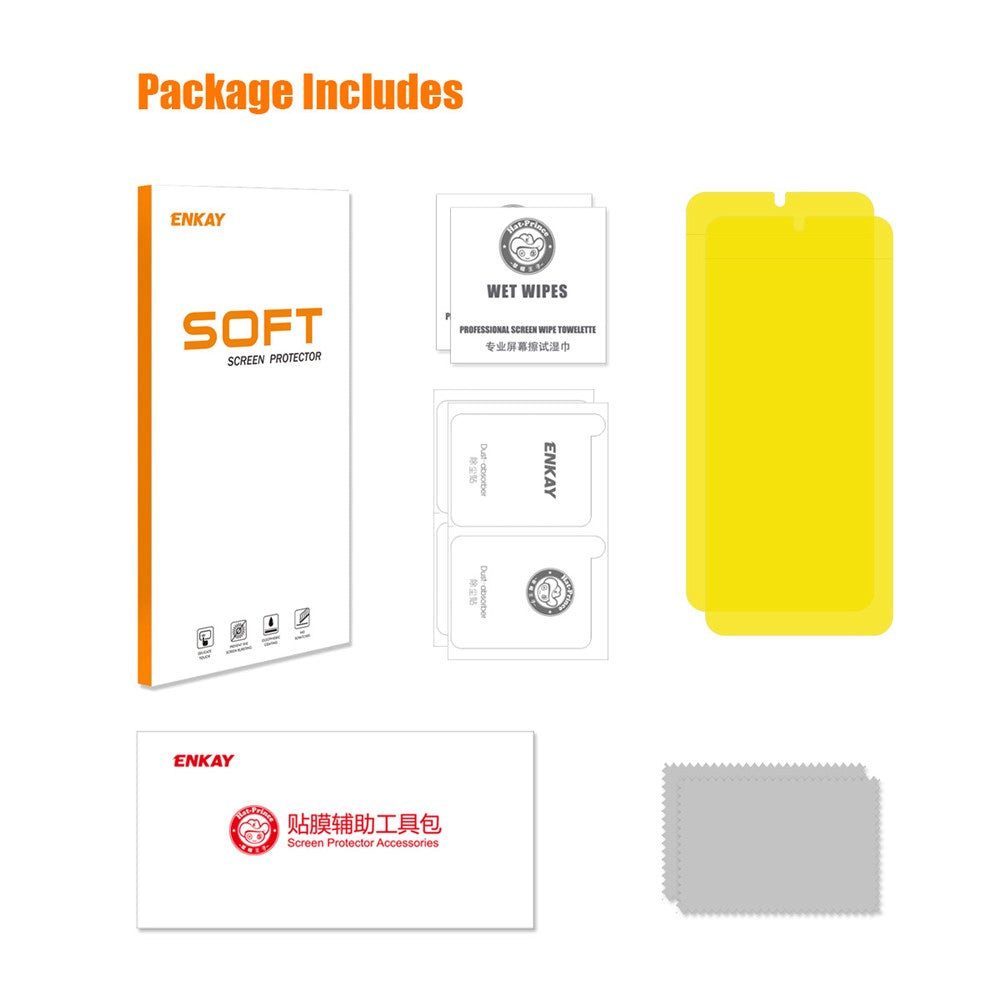ENKAY HAT PRINCE 2Pcs For Samsung Galaxy M15 5G / F15 5G Hydrogel Screen Protector Bubble-Free