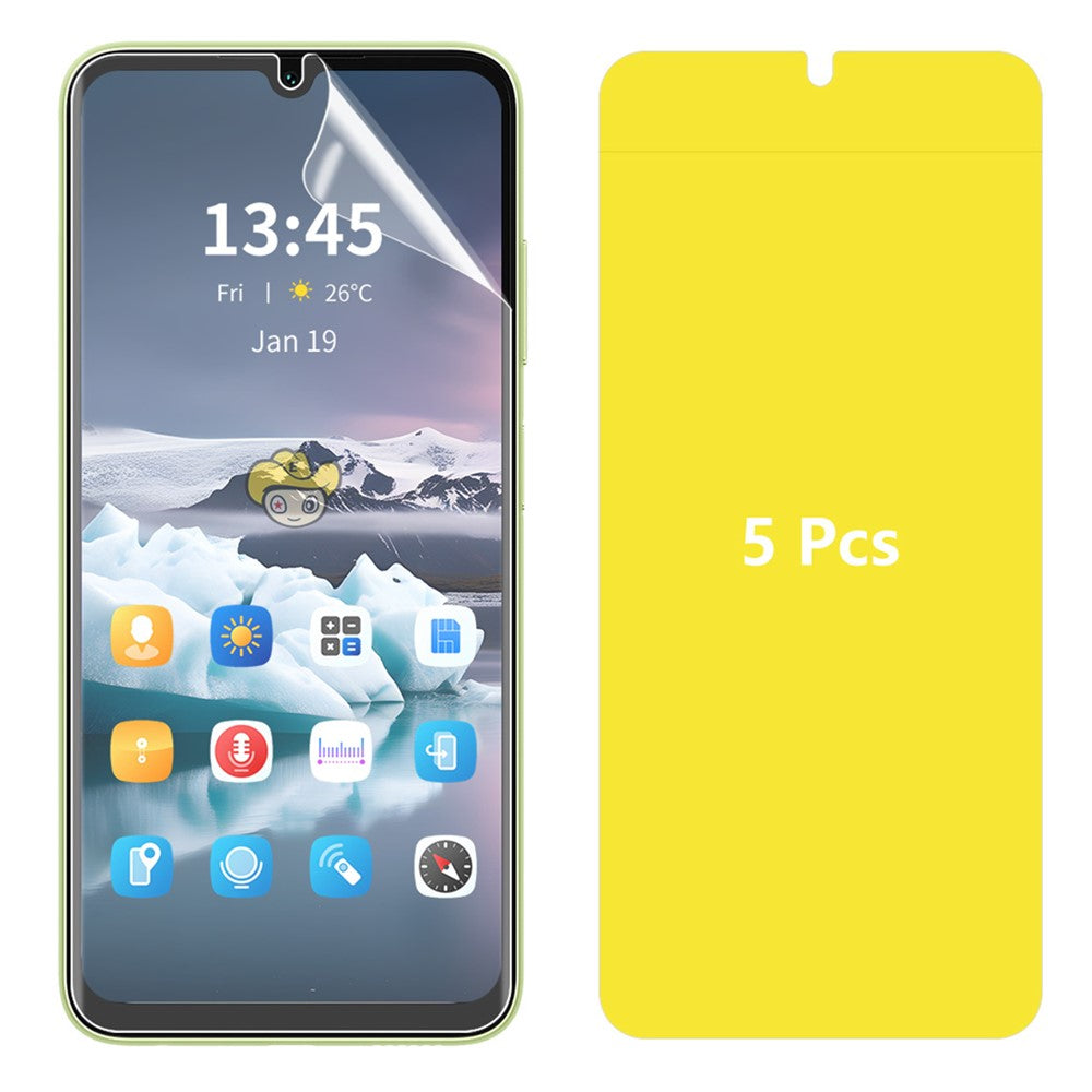 ENKAY HAT PRINCE 5 stk. til Samsung Galaxy M15 5G / F15 5G hydrogel-skærmbeskyttere, TPE+PET+TPU-film