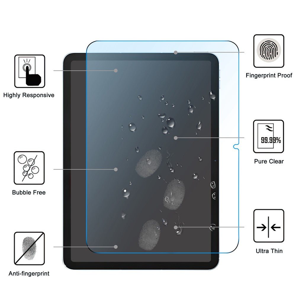 Anti-Blue-Ray Screen Protector for iPad (2025) / 10.9 (2022) Tempered Glass Full Cover Ultra Clear Film