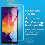 IMAK 2PCS Hydrogel Film III for Samsung Galaxy A33 5G Soft TPU Protective Film Sensitive Touch Full Glue HD Clear Screen Protector