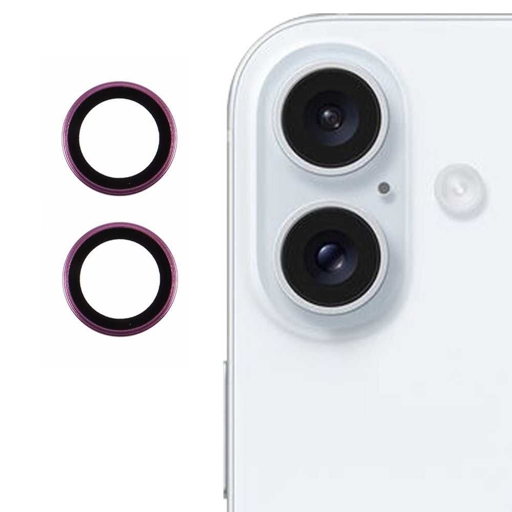 For iPhone 16  /  16 Plus Camera Lens Film Electroplating AF+AR Tempered Glass Lens Protector