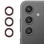 Til Samsung Galaxy S24 FE Kameralinsebeskyttersæt Metal + Hærdet glas Individuel ringfilm