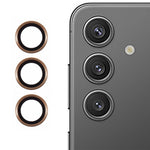 Til Samsung Galaxy S24 FE Kameralinsebeskyttersæt Metal + Hærdet glas Individuel ringfilm