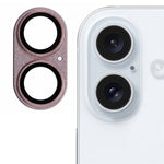 For iPhone 16 / 16 Plus Camera Lens Protector Integrated Clear Metal Frame+Tempered Glass Lens Film