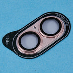 For iPhone 16 / 16 Plus Camera Lens Protector Integrated Clear Metal Frame+Tempered Glass Lens Film