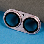 For iPhone 16 / 16 Plus Camera Lens Protector Integrated Clear Metal Frame+Tempered Glass Lens Film