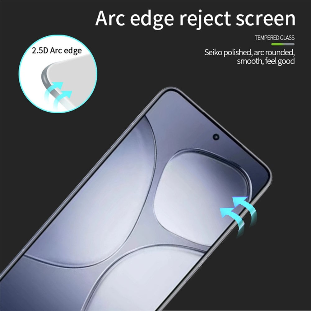 MOFI JK Series-1-skærmbeskyttelse til Xiaomi Redmi K70 Ultra med fuld lim, film i høj aluminium-silikoneglas