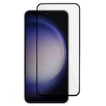 For Samsung Galaxy M56 5G / A56 5G / S24 FE Screen Protector Black Edge Silk Printing Dispensing Glue Clear Tempered Glass Film