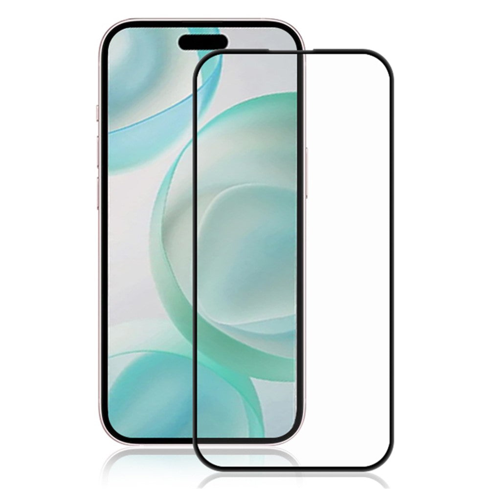 AMORUS For iPhone 16 Pro Max Full Screen Protector Silk Printing Tempered Glass Film
