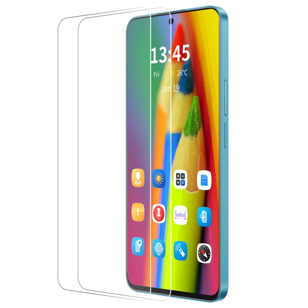 ENKAY HAT PRINCE 2-pack för Oppo K12 skärmskydd 9H hårdhet stor bågkant