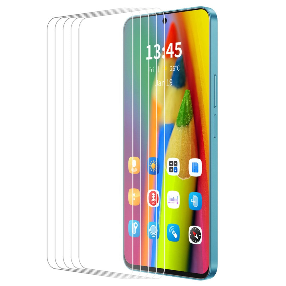 ENKAY HAT PRINCE 5Pcs For Samsung Galaxy M35 5G / A35 5G Screen Protector HD Clear 9H Hardness