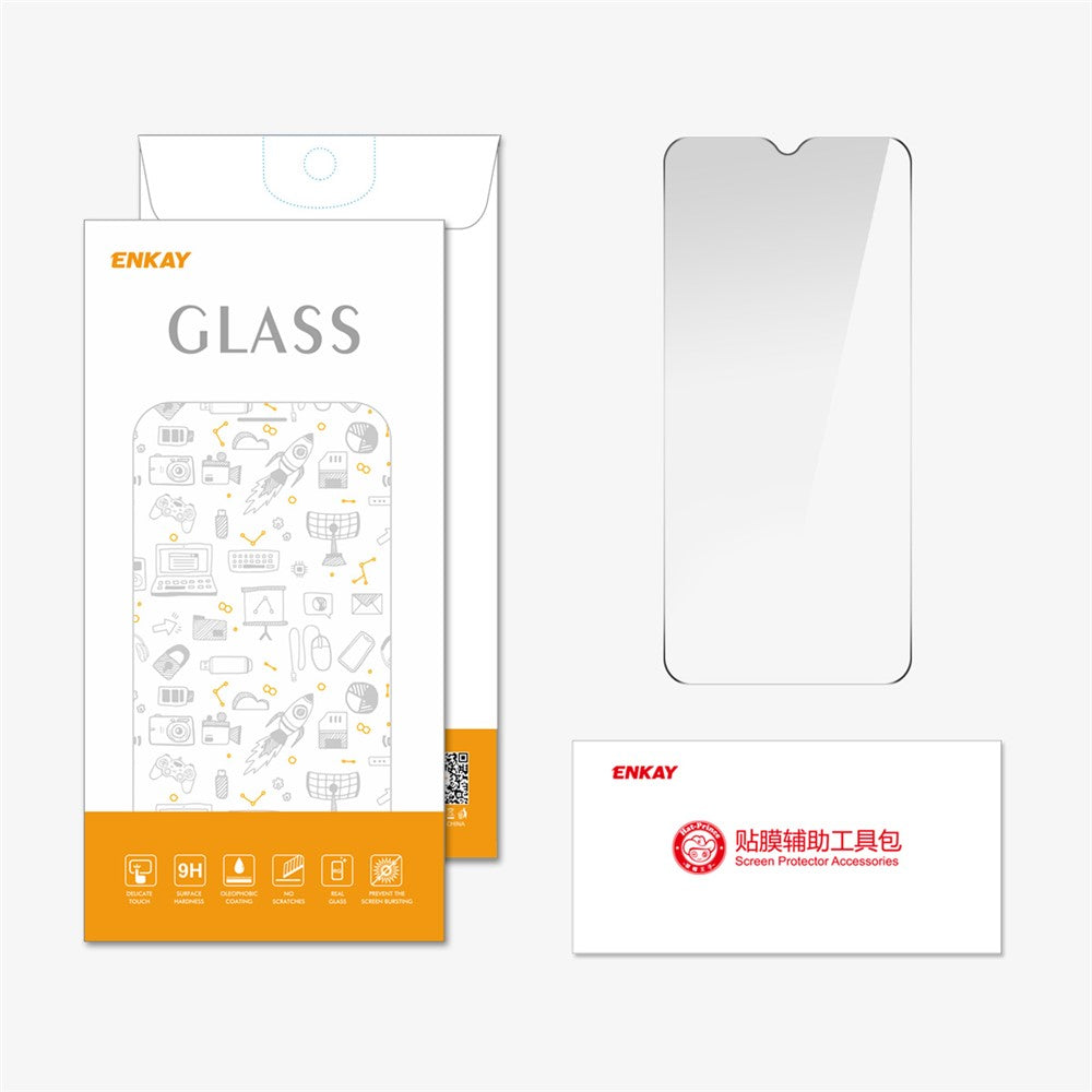 ENKAY HAT PRINCE For Oppo A59 5G Screen Protector High Aluminum-Silicon Glass Film 9H Hardness