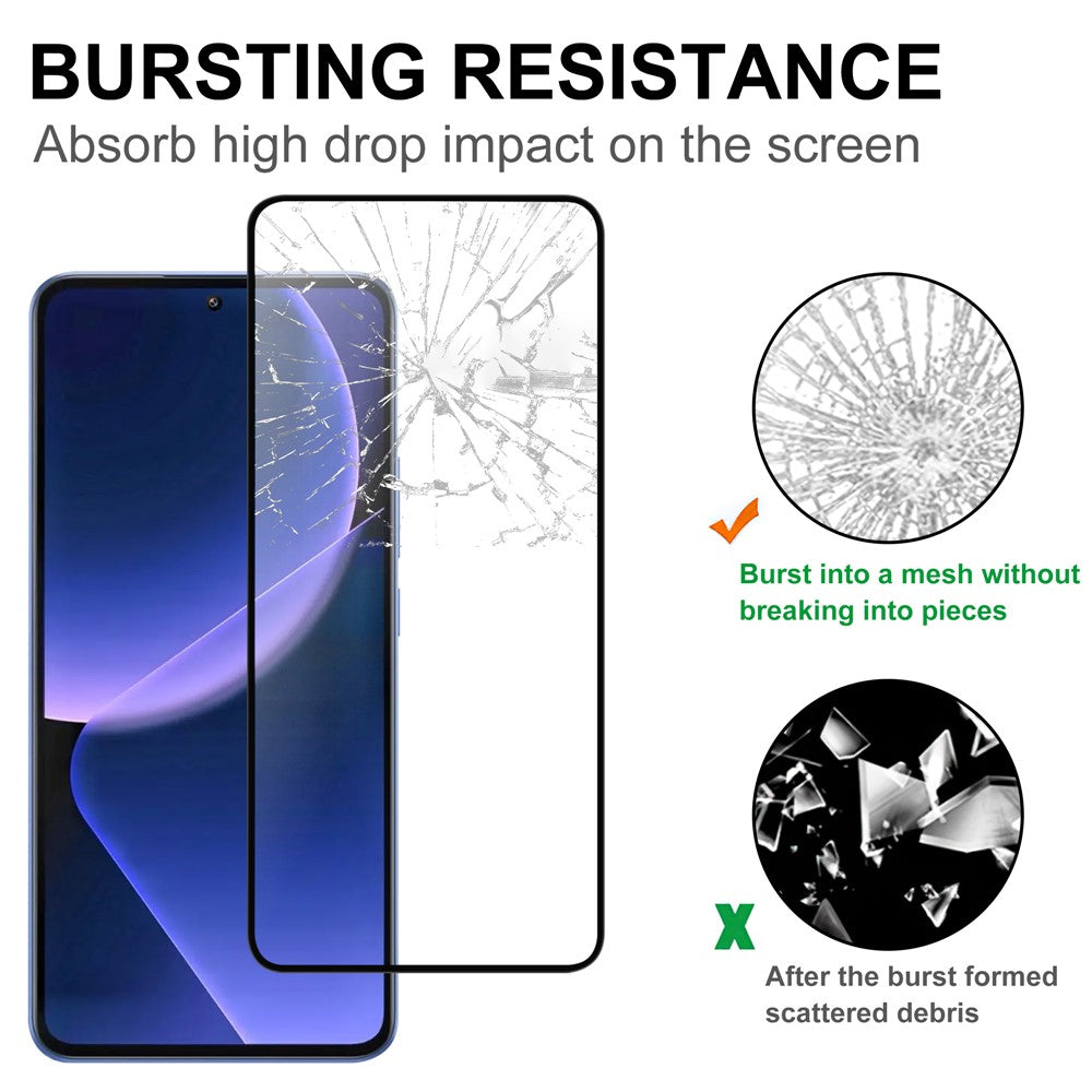 For Xiaomi 14T / 14T Pro AGC Tempered Glass with Black Edge Full Glue Full Coverage Screen Protector