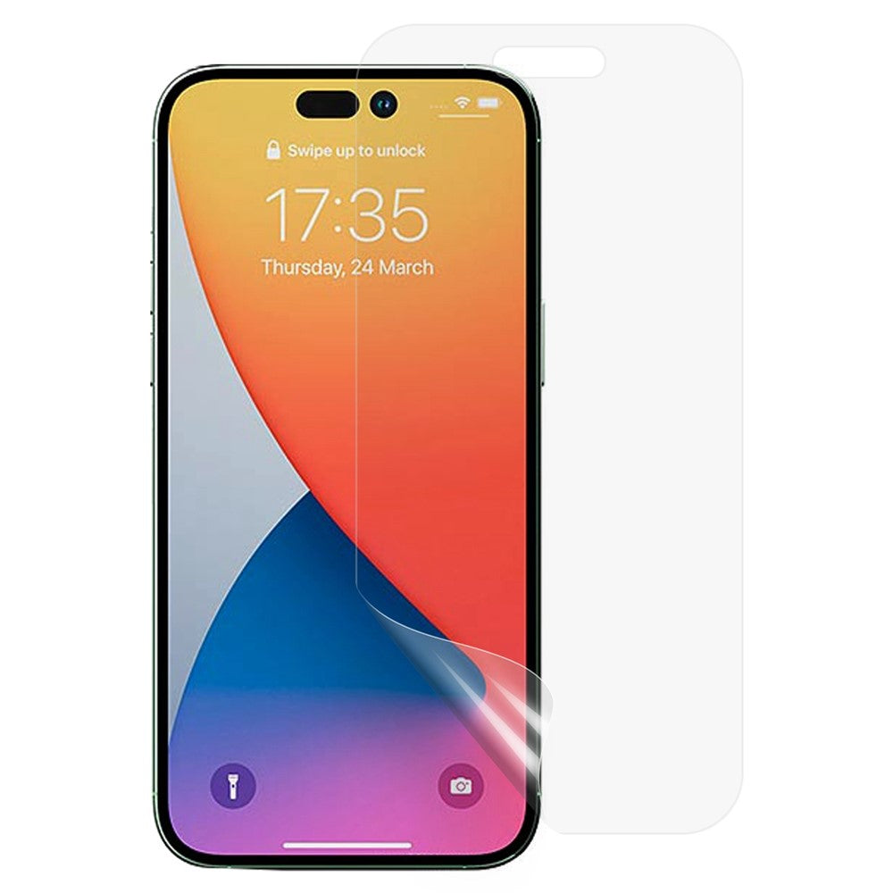 Til iPhone 14 Pro Max 6,7 tommer Ultra Clear Fuld Dækning Skærmbeskytter Anti-ridse TPU + PET Hydrogelfilm