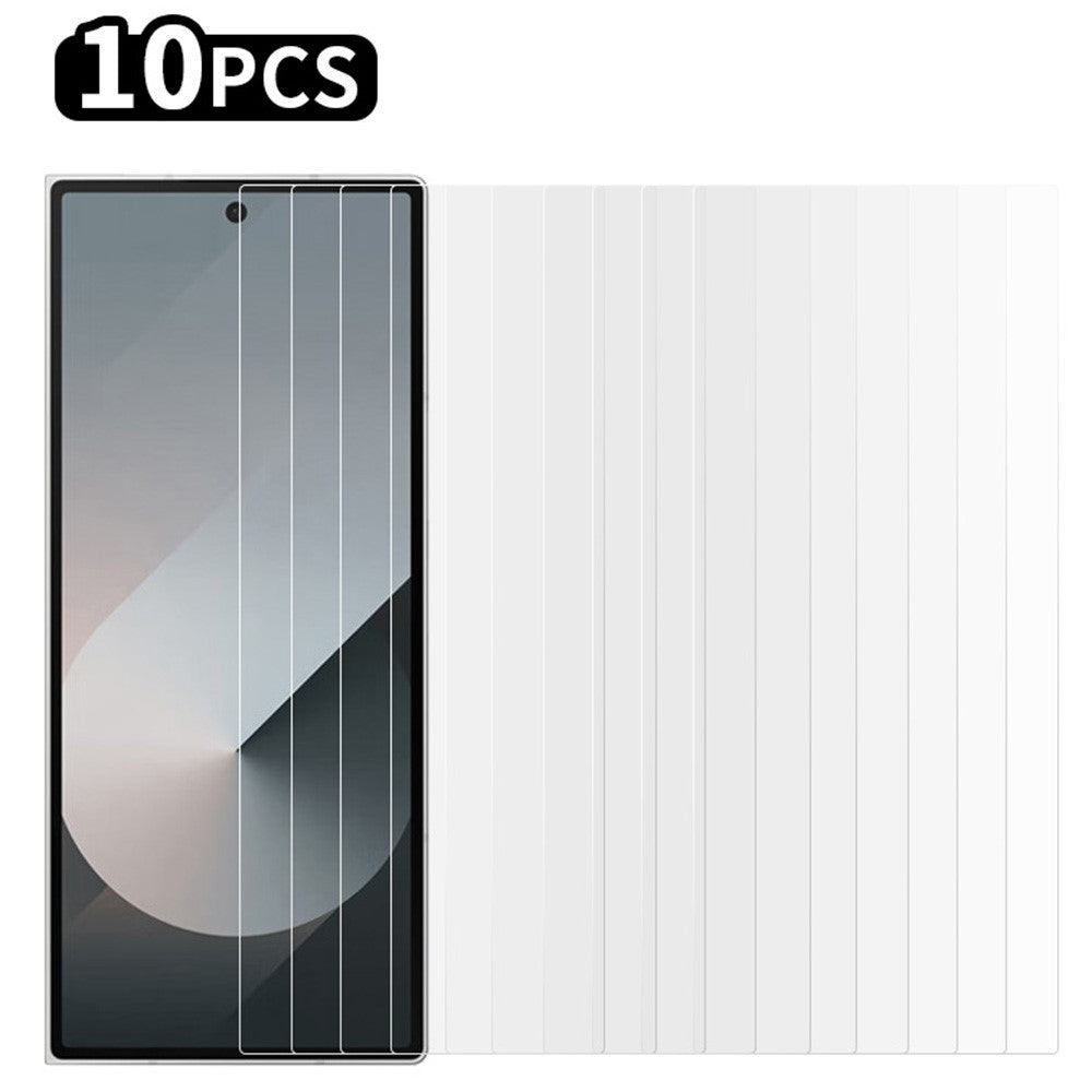 RURIHAI 10Pcs For Samsung Galaxy Z Fold6 5G Screen Protector Anti-Scratch HD Clear 0.26mm 2.5D