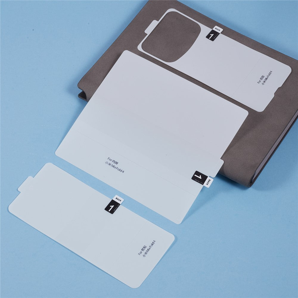 For Xiaomi Mix Fold 4 5G Screen Protector Set, Front + Back Full Cover TPU+PET Hydrogel Film