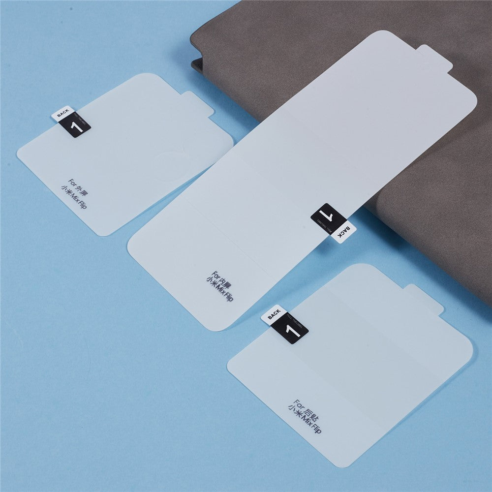For Xiaomi Mix Flip 2 / Mix Flip 5G Screen Protector Set, Front + Back Full Cover TPU+PET Hydrogel Film