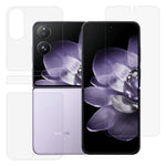 1 set för Xiaomi Mix Flip 5G kristallklart skärmskydd inuti + fram + bak heltäckande mjuk TPU-film