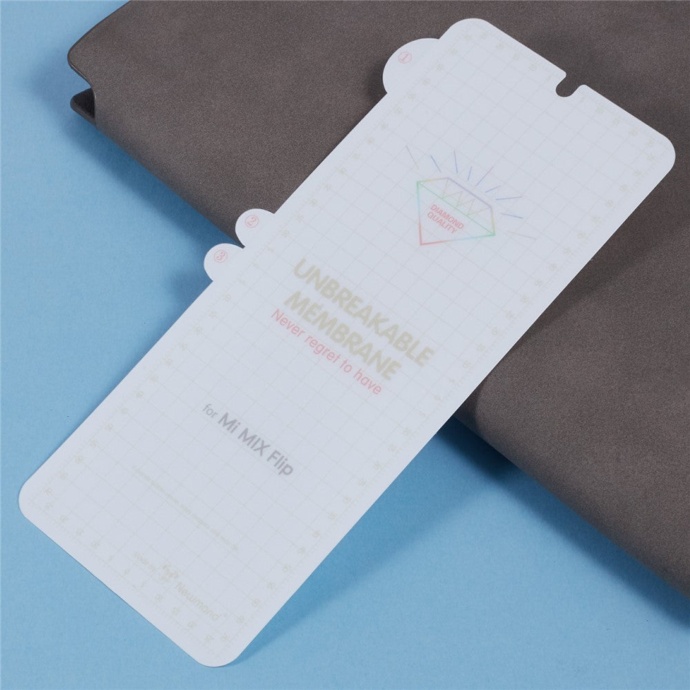 1 set för Xiaomi Mix Flip 5G kristallklart skärmskydd inuti + fram + bak heltäckande mjuk TPU-film