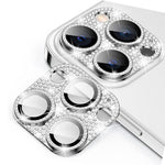 ENKAY HAT PRINCE kameralinsskydd med strasstensdekoration i metall + härdat glas för iPhone 16 Pro / 16 Pro Max