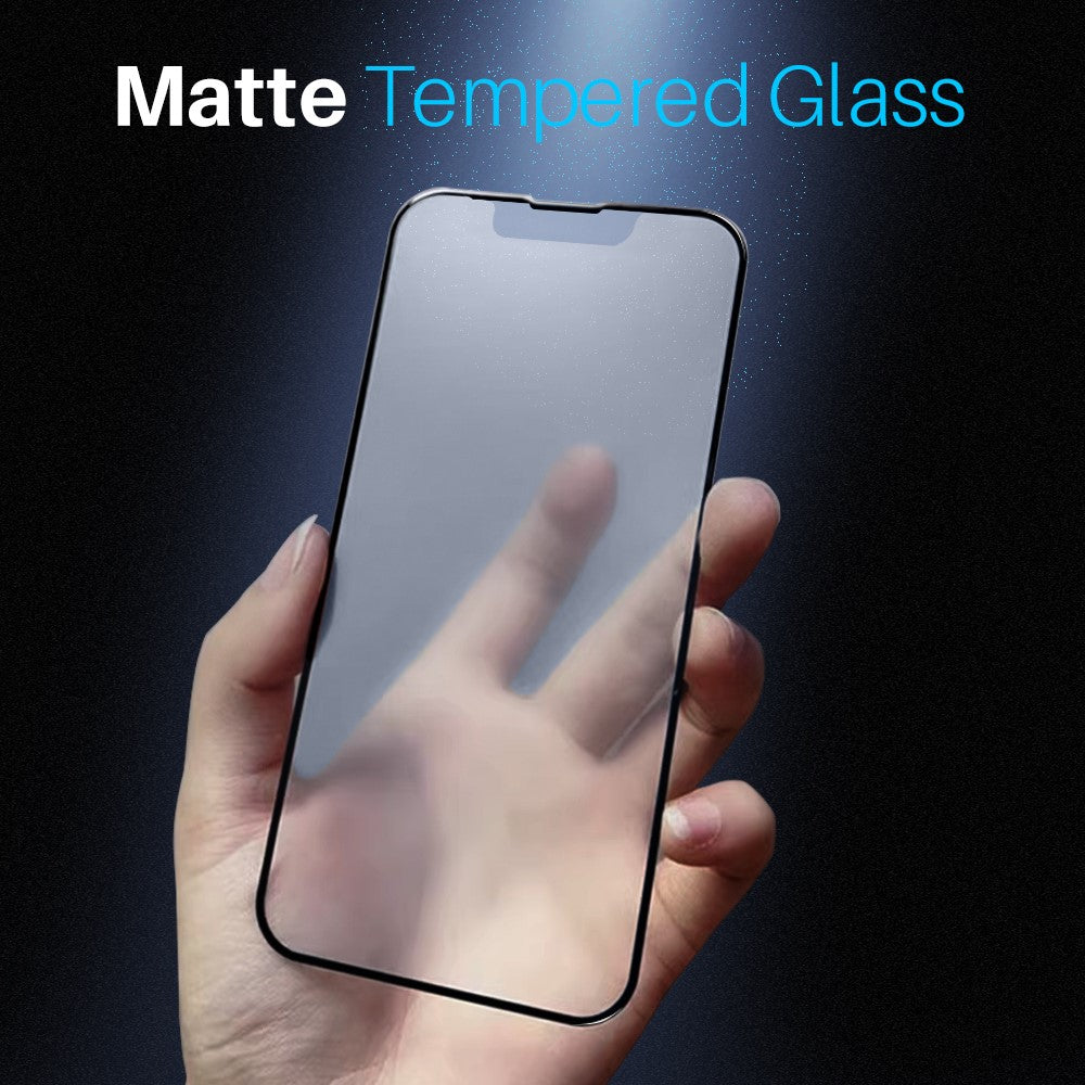 NORTHJO A++ til iPhone 14 Plus / 13 Pro Pro Max Mat Skærmbeskytter 0,3 mm 2.5D Anti-Fingeraftryk Fuld Dækning Hærdet Glasfilm