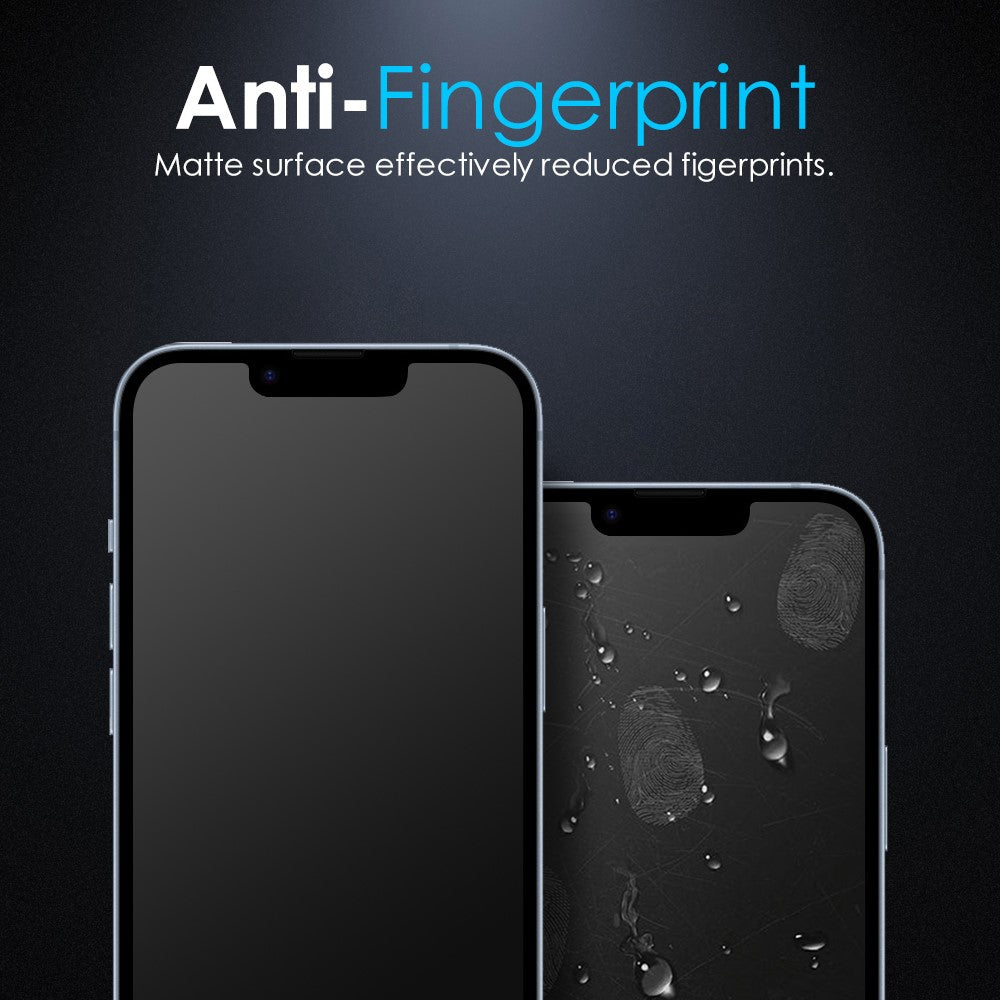 NORTHJO A++ til iPhone 14 Plus / 13 Pro Pro Max Mat Skærmbeskytter 0,3 mm 2.5D Anti-Fingeraftryk Fuld Dækning Hærdet Glasfilm