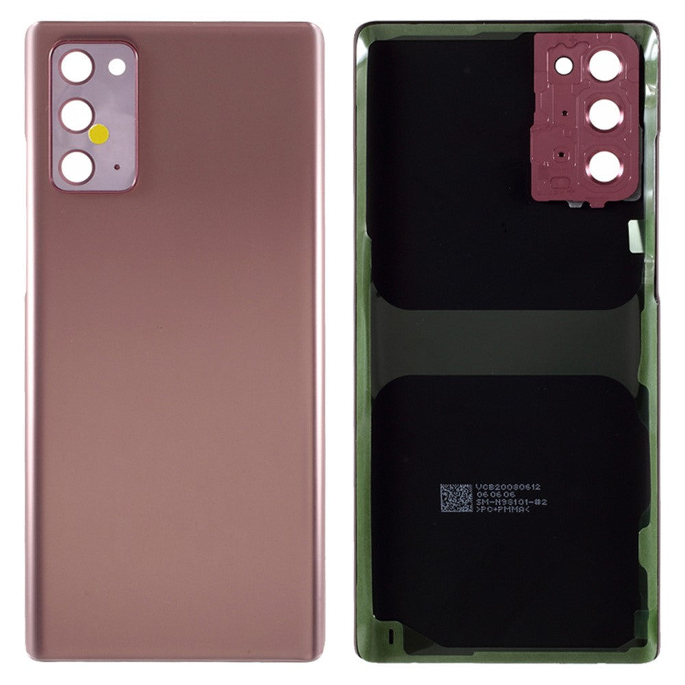 For Samsung Galaxy Note20 N980 / Note20 5G N981 Battery Housing with Adhesive Sticker + Camera Lens Cover (Without Logo)
