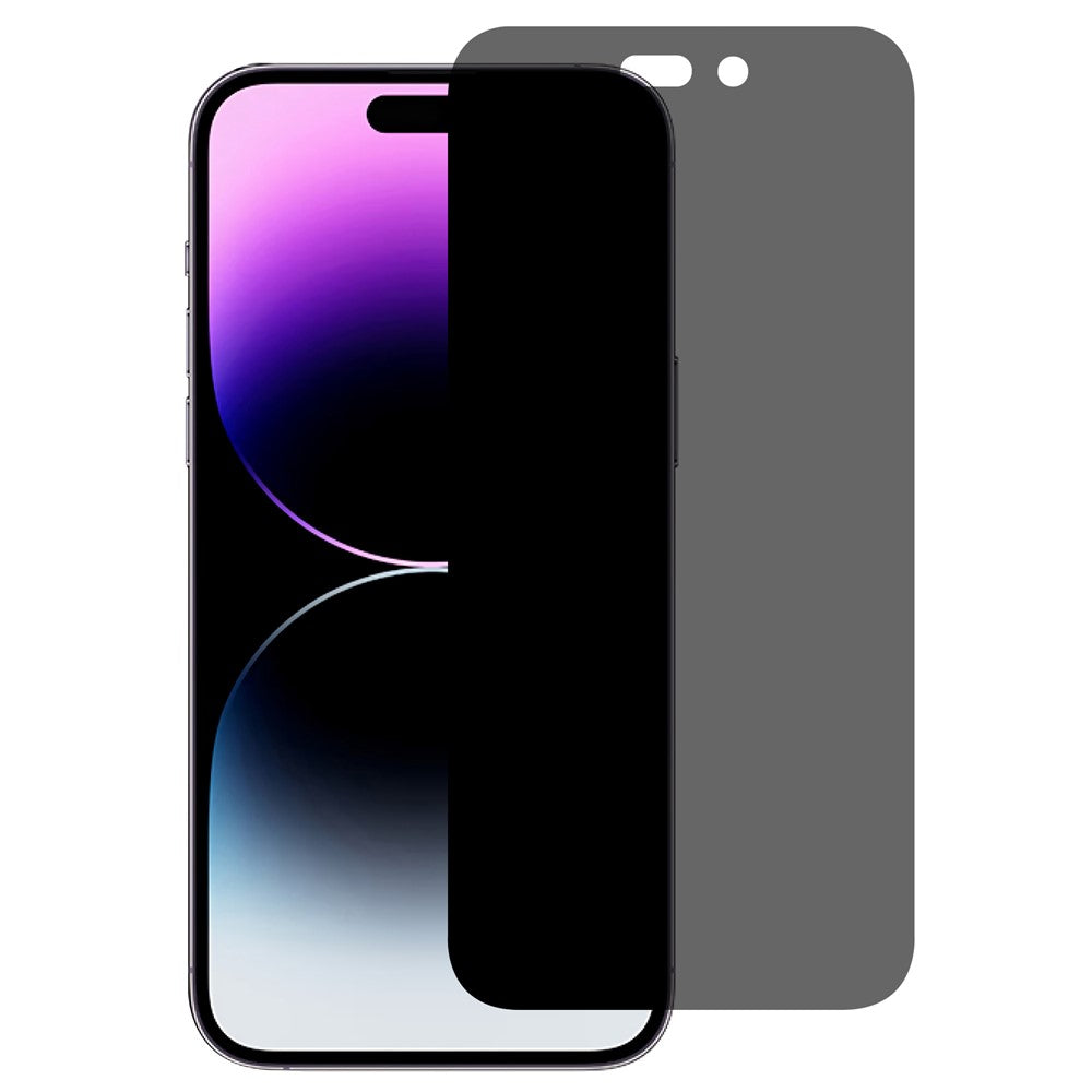 Til iPhone 16 Plus / 15 Plus Anti-Spion Hærdet Glas Skærmbeskytter Anti-ridse Fuld Dækning Skærmfilm