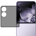 For Xiaomi Mix Flip 5G Anti-Peep Screen Protector Full Covering Silk Printing Tempered Glass Film