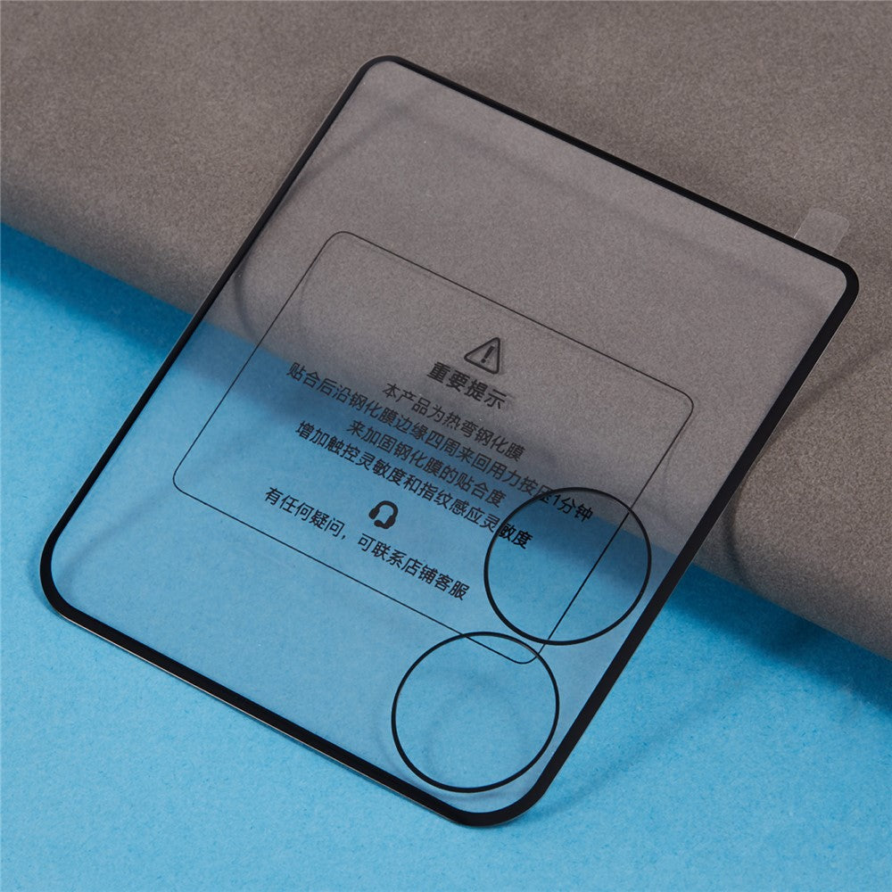 For Xiaomi Mix Flip 5G Screen Protector Full Covering Silk Printing Tempered Glass Film