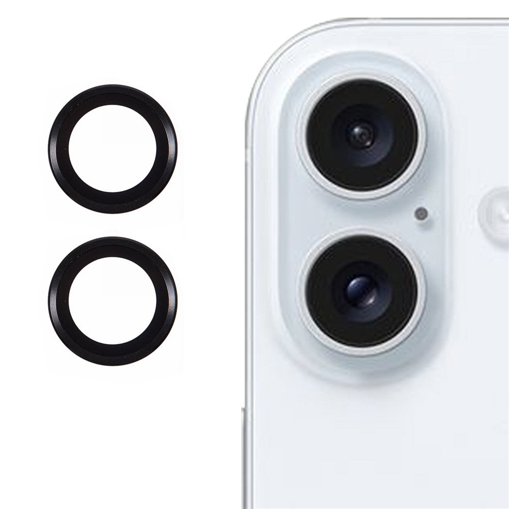 2Pcs / Set For iPhone 16 / 16 Plus Camera Lens Protector Scratch-Resistant Corning Gorilla Glass Lens Film