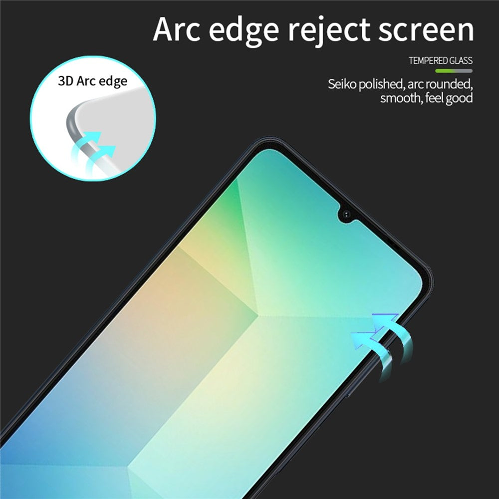 PINWUYO JK 3D-hærdet glasfilm Series-2 til Samsung Galaxy A16 5G / A16 4G / A06 4G / A06 5G, skærmbeskyttelse med 9H-hårdhed, ultraklar