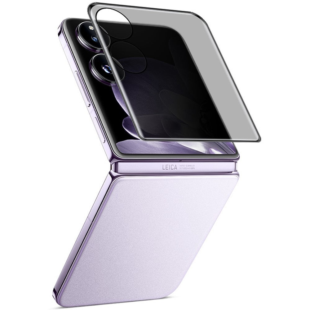 IMAK For Xiaomi Mix Flip 5G Tempered Glass Full Screen Protector 3D Curved Edge Anti-Spy Back Film