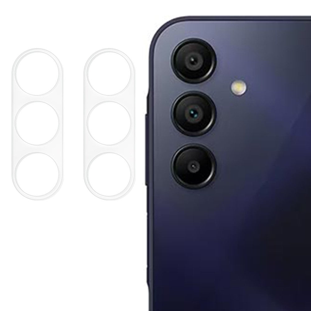 2 Stk. til Samsung Galaxy A16 5G / A16 4G kameralinsebeskytter 3D buet kant ridsefast hærdet glaslinsefilm