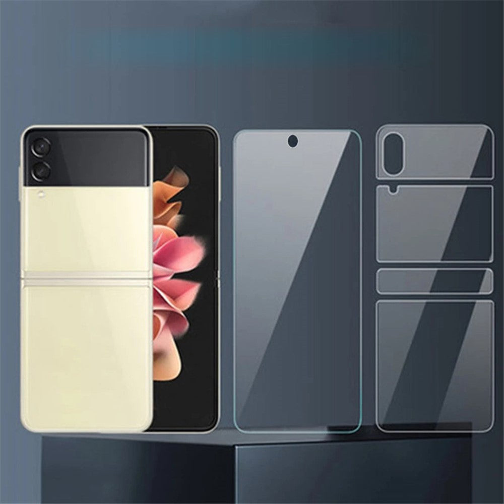 ENKAY HAT PRINCE 5 st/set för Samsung Galaxy Z Flip4 5G Ultra Clear Skärmskydd Mjukt TPE+PET+TPU Heltäckande Hydrogelfilm för Känslig Pekskärm