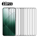 RURIHAI 10Pcs For Xiaomi 14T Pro / 14T High Aluminium-Silicon Glass Film 0.26mm 2.5D Secondary Hardening Screen Protector